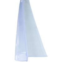 Joint de douche à lèvre abrasive 100 cm – Profilé de rejet d'eau en PVC – Compatible verre 6 mm – Résistant aux UV et moisissures