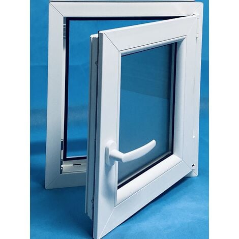 Ventana PVC 600x700 Blanca Oscilobatiente Derecha Vidrio Mate