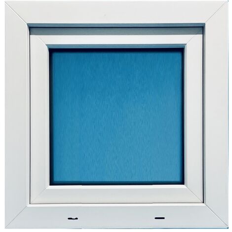Ventana PVC 500x500 Blanca Oscilobatiente Izquierda Vidrio Mate