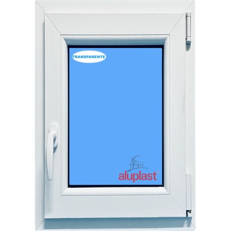 Ventana PVC 800x1000 Blanca Oscilobatiente Derecha Vidrio Transparente