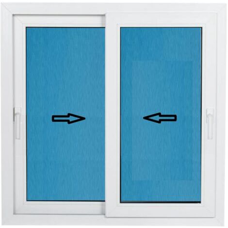 Ventana PVC 1000x1000 Blanca Corredera Vidrio Transparente