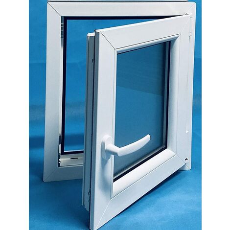Ventana PVC 500x600 Blanca Oscilobatiente Derecha Vidrio Mate