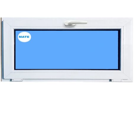 Ventana PVC 1000X500 Blanca Oscilante Vidrio Mate