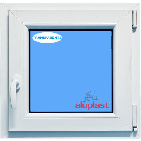 Ventana PVC 900x900 Blanca Oscilobatiente Derecha Vidrio Transparente