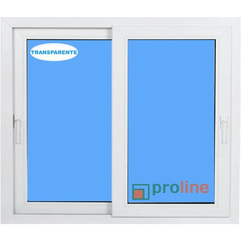 Ventana PVC 1200x1000 Blanca Corredera Vidrio Transparente