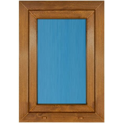 Ventana PVC PROLINE 700x1000 Roble Dorado Oscilobatiente Derecha Vidrio Transparente