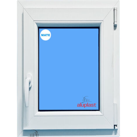 Ventana PVC 700x1000 Blanca Oscilobatiente Derecha Vidrio Mate
