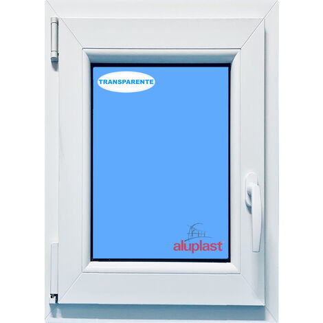 Ventana PVC 700x1000 Blanca Oscilobatiente Izquierda Vidrio Transparente