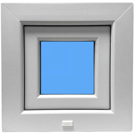 Ventana PVC 400x400 Blanca Oscilante Vidrio Mate