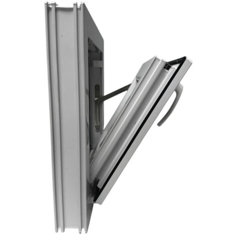 Ventana PVC 400x400 Blanca Oscilante Vidrio Mate