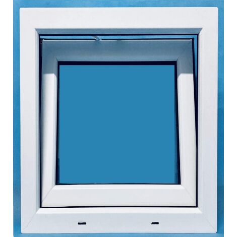 Ventana PVC 500X600 Blanca Atabible (Golpete) Vidrio Mate