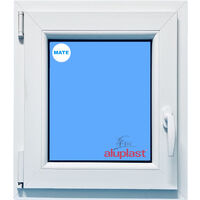Ventana PVC 500x700 Blanca Oscilobatiente Izquierda Vidrio Mate
