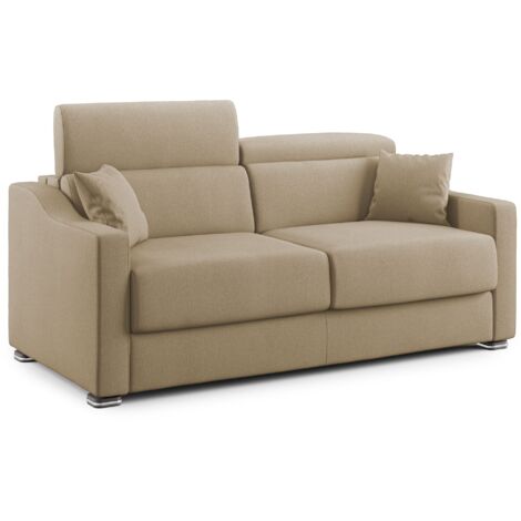 Amber Sofá cama convertible con tela desmontable 171 cm (mat. 120x197) Beige (1/5)