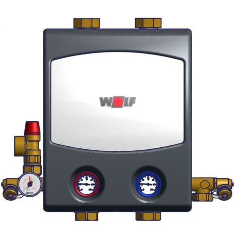 Wolf Pumpengruppe Heizkreis mit HE-Pumpe EEi0,23, CGB(-2)-75/100, 2075108 (1/2)