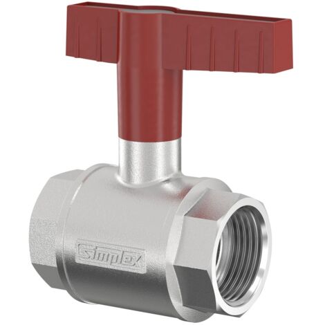 Flamco Kugelhahn m. Flügelgriff DN40 G1 1/2i PN16 MS vern., F10115 (1/3)