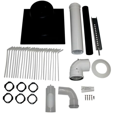 Wolf Anschluss-Set DN60/100 - C93x DN60 im Schacht, Abdeckung PP, 2651870 (1/2)