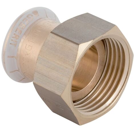 Geberit Mapress Kupfer Übergang mit Überwurfmutter, DN 12, dø 15 mm, 65082 (1/5)