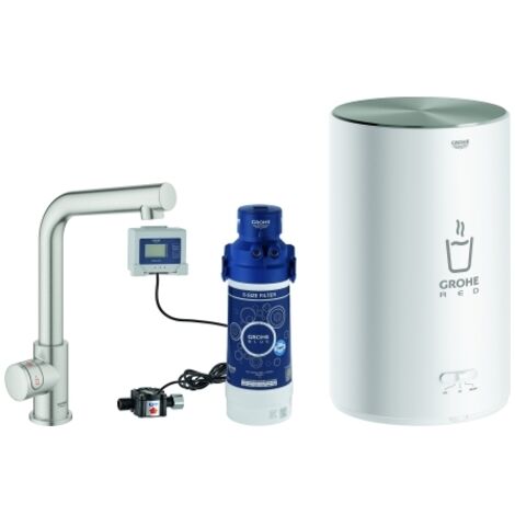 GROHE Standventil/Boiler GROHE Red Mono 303391 M-Size L-Auslauf supersteel, 30339DC1 (1/5)