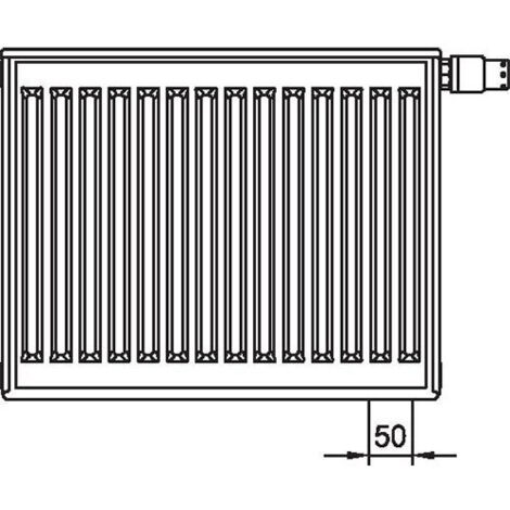Kermi Therm X2 Profil Ventilheizkörper Typ 12 600x900mm Ventilposition links FTV120600901L1K (1/5)