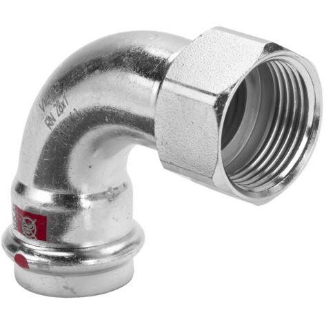 Viega Prestabo-Übergangsbogen 90 Grad, d 15mm, Rp 1/2 Stahl unlegiert, verzinkt Modell 1114.5, 601300 (1/2)