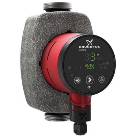 Grundfos Alpha2 Hocheffizienz-Umwälzpumpe 99271969 Edelstahl, 25-40N, 180mm, PN 10, 230 V