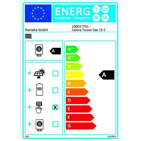 Remeha Gas-Brennwert-Standkessel, JA17, Calora Tower Gas 15 S, 15 kW, 100017751