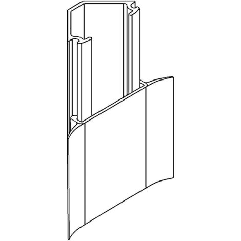 Gewiss EK - ECKKANAL - MIT OBERTEIL - LÄNGE 2M - 30x50 - WEISS RAL9010, NP42502