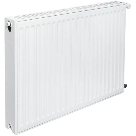 Brötje Flachheizkörper EuroProfil Kompakt Typ 22 K 600x102x1400mm, profilierte Front, Weiß, 1494W bei 70/40/20 Grad C