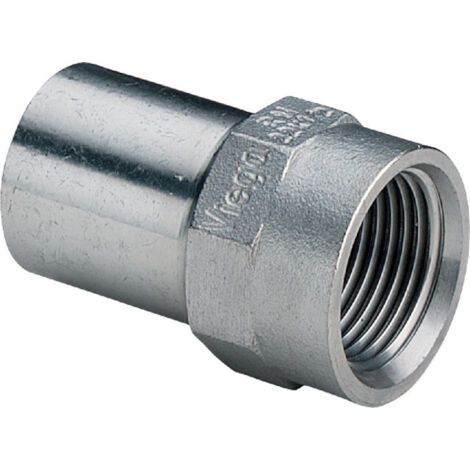 Viega Sanpress Inox-Einsteckstück, d 35mm, Rp 11/4 Stahl nichtrostend Modell 2312.1, 436865 (1/3)