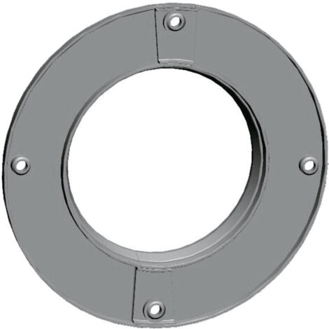 Wolf Rosette DN100 Innenwand, rund zweiteilig, weiß, aus PP, 2651736