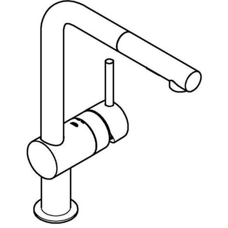 GROHE Minta Einhand-Spültischbatterie, L-Auslauf, mit