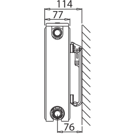 STELRAD Kompakter All-in-Heizkörper Typ 21 – 538 W – H600 x L400 mm – 0214062104 (1/5)