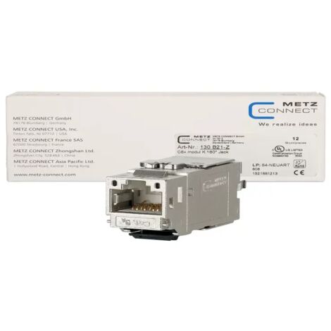 Metz Connect C6Amodul K 180° Buchse - Keystone (12 Stück), 130B21-Z (1/2)