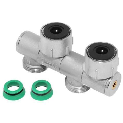 Simplex VARICON N Hahnblock Eck/Durchgang verdrehbar für Heizkörper mit Eurokonus 3/4 AG F12002