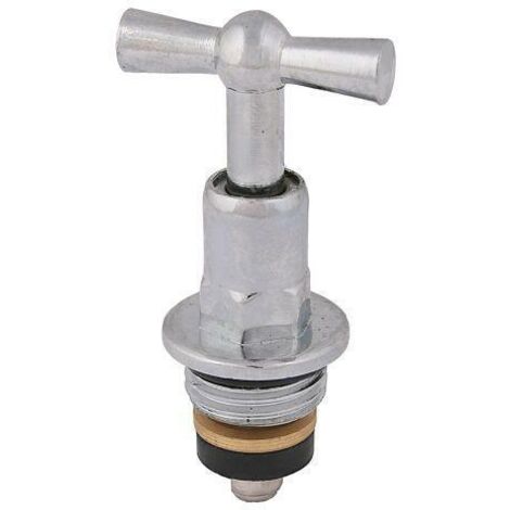 Knebel-oberteil, mit Rückschlagkegel, DN15, 1/2", poliertes chrom