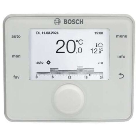 BOSCH Regler außentemperaturgeführt CW 400 für bis zu 4 Heizkreise und 2 Warmwasser-Ladekreise, 7738113412