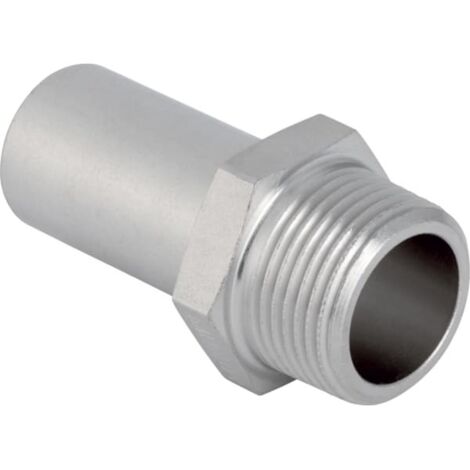 Geberit GE Mapress Edelstahl Übergang m.AG d54mmxR 2" u Einschiebende, ÜA 31940