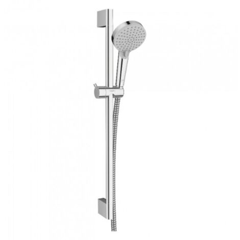 Duschset mit 65 cm Brausestange aus verchromtem Messing - Hansgrohe Vernis Blend Vario