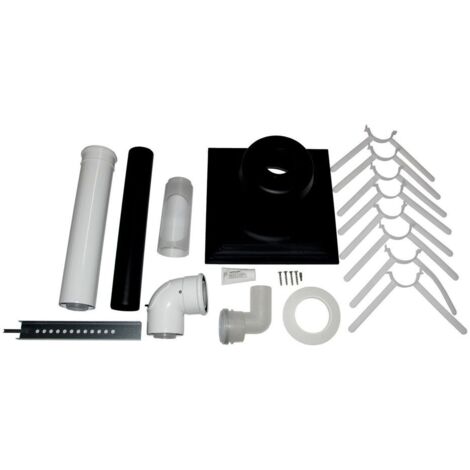 Wolf Anschluss-Set DN60/100 - C93x DN80 im Schacht, Abdeckung PP, 2651752 (1/2)