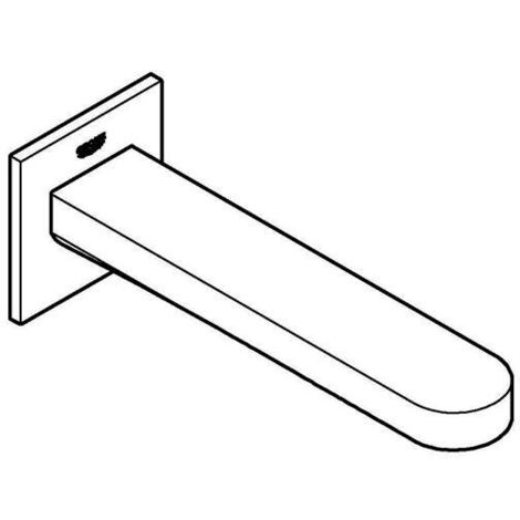 GROHE Wanneneinlauf Plus 134043 Ausladung 168mm supersteel, 13404DC3 (1/5)