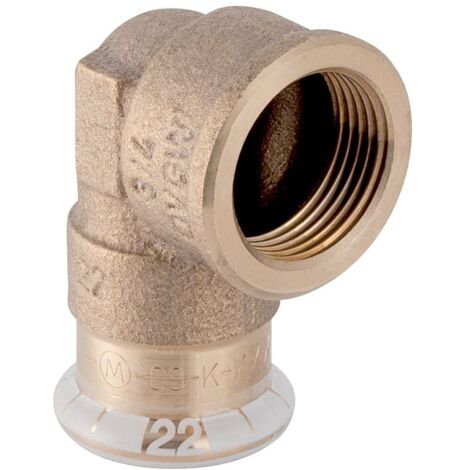 Geberit Mapress Kupfer Übergangswinkel 90° mit Innengewinde, DN 15 / 20, dø 18 mm, 63863 (1/5)