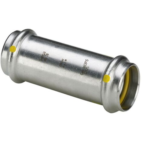 Viega Schiebemuffe m. SC Sanpress Inox G 0215.5 für Gas in 18mm Edelstahl (1/2)
