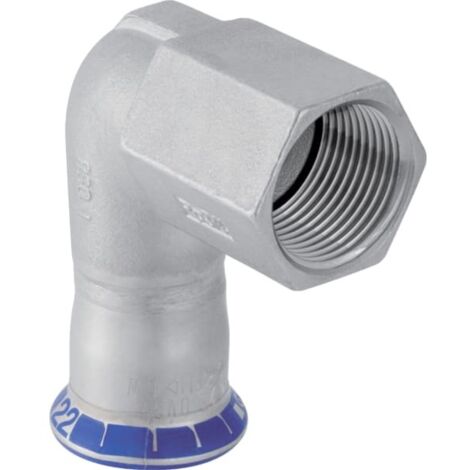 Geberit Mapress Edelstahl Übergangswinkel 90° mit Innengewinde, DN 12 / 10, 33802