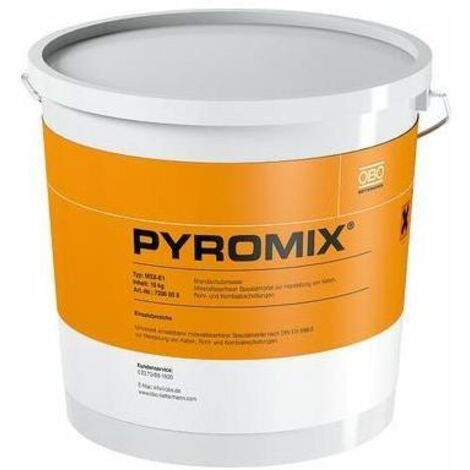 OBO Bettermann Brandschutzmörtel für Kombischott 10kg Spezialmörtel grau, 7206058 (1/5)