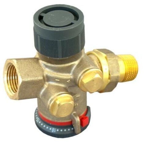 OVENTROP Druckunabhängiges Regelventil Cocon QTZ mit Verschraubung und Innengewinde PN 16 DN 15, R 1/2 x Rp 1/2, 30-210 l/h, ohne Messventile, EZB Messing, 1145504