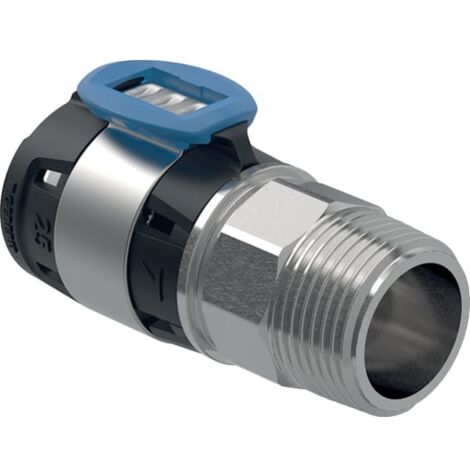 Geberit FlowFit Übergang mit Außengewinde, Edelstahl, DN 25, 619.702.00.1 (1/5)