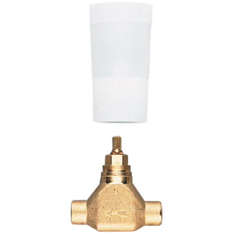 GROHE UP-Ventil-Unterteil 29804 vormont. Oberteil 3/4" Lötanschluss 22mm DN20, 29804000 (1/5)