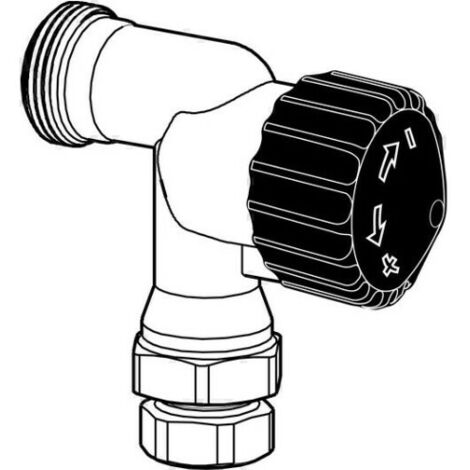 HEIMEIER Thermostat-Ventilunterteil RVT DN 10, Axialform, M 30 x 1,5, 50520312 (1/2)