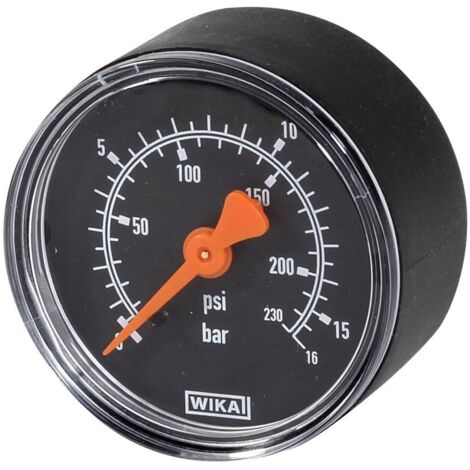Resideo Manometer M74CS, G 1/4", 50mm, hinten, Teilung 0–16 bar