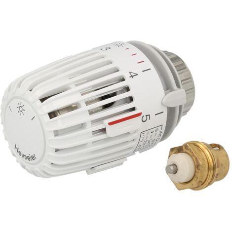 Le Sanitaire – Thermostat-Oberteil Retro S-Set DN 15 – Voreinstellung – Thermostat-Kopf K mit Sollwertbereich 6 bis 28 Grad C – Schraubbefestigung (1/5)